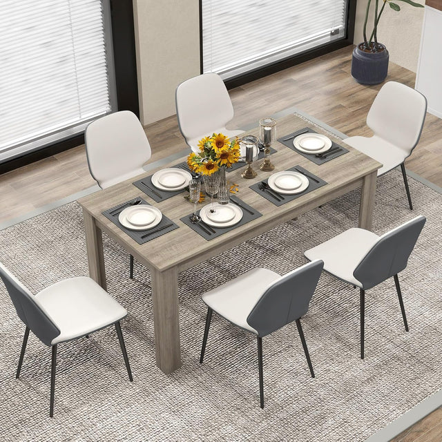 Wood Dining Table 63"