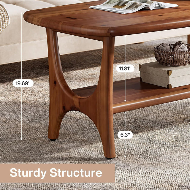 Solid Wood Coffee Table dimensions