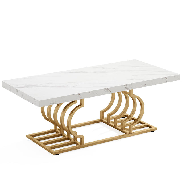47 inch Faux Marble Coffee Table dimensions