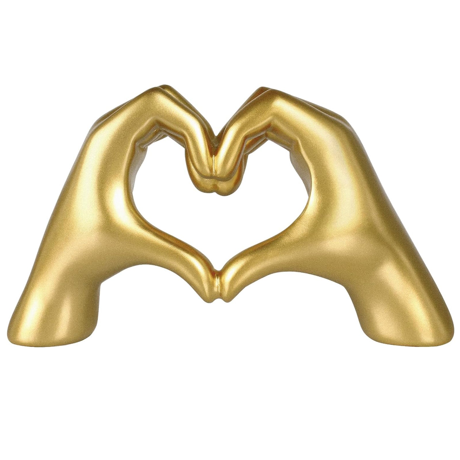 ゴールド ハート形 手のオブジェ Gold Heart Gesture Statue, Heart Hands Figurine – oJackArt
