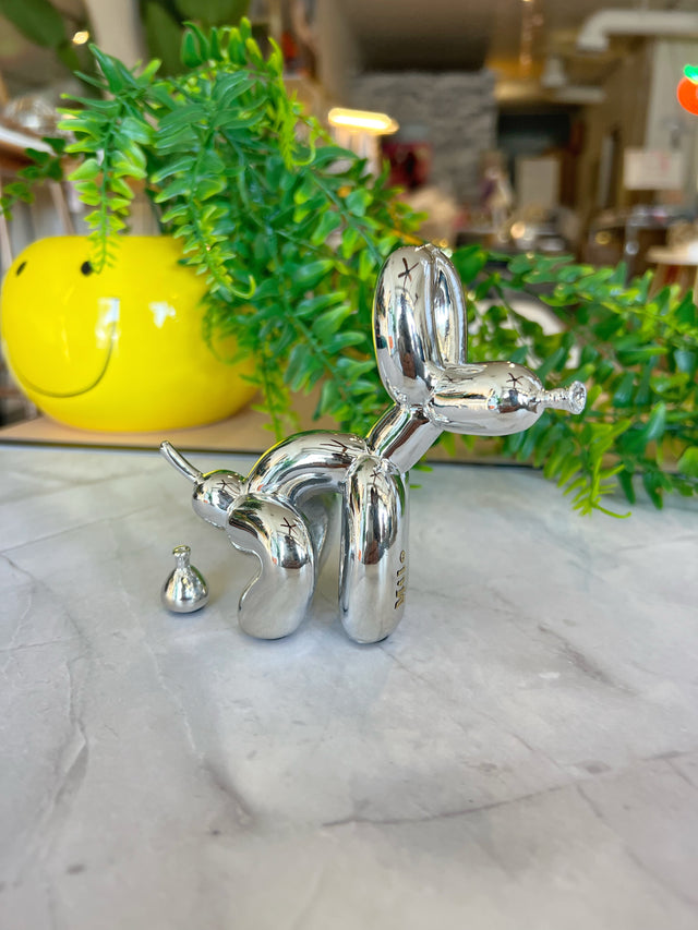 Personalized Pooping Dog Sculpture