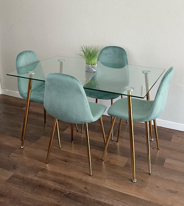 Rectangle Dining Table Set 47"