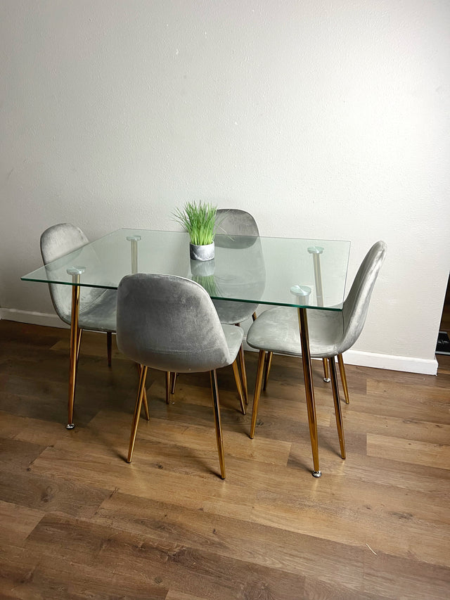 Rectangle Dining Table Set 47"