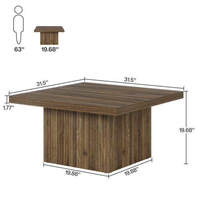 Square Coffee Table 31.5 inch lifestyle room