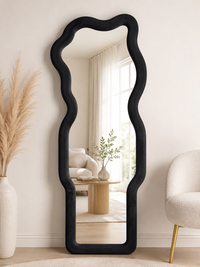 Black Cat Shape Body Mirror