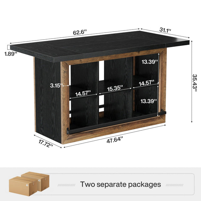 Kitchen Island Counter Height Coffee Bar lifestyle