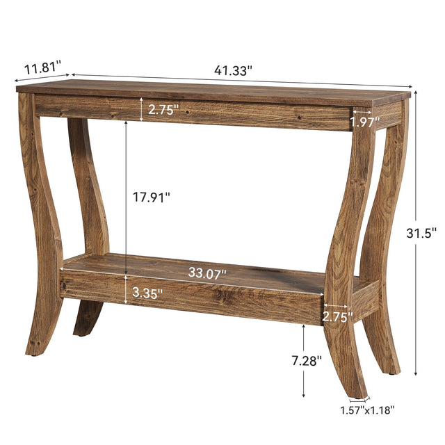 41.3 inch Solid Wood Console Table lifestyle entryway