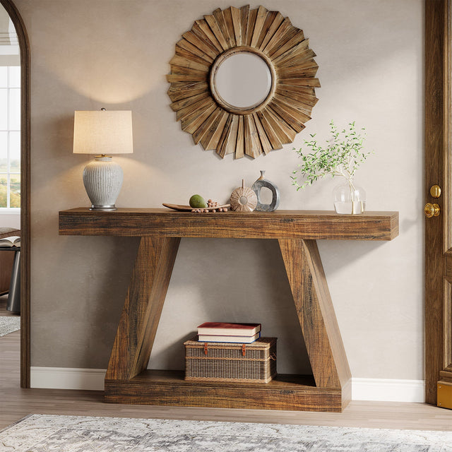 55 inch Farmhouse Console Table dimensions