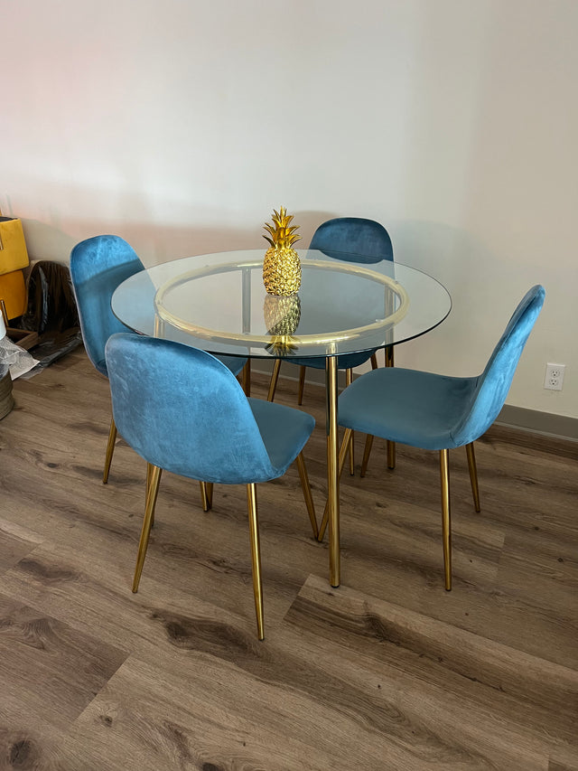 oJackArt Blue Dining Room Set