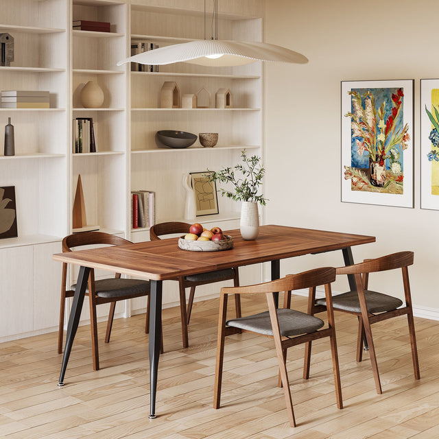 Industrial Dining Table, 70.9" Kitchen Dinner Table for 6 to 8 People