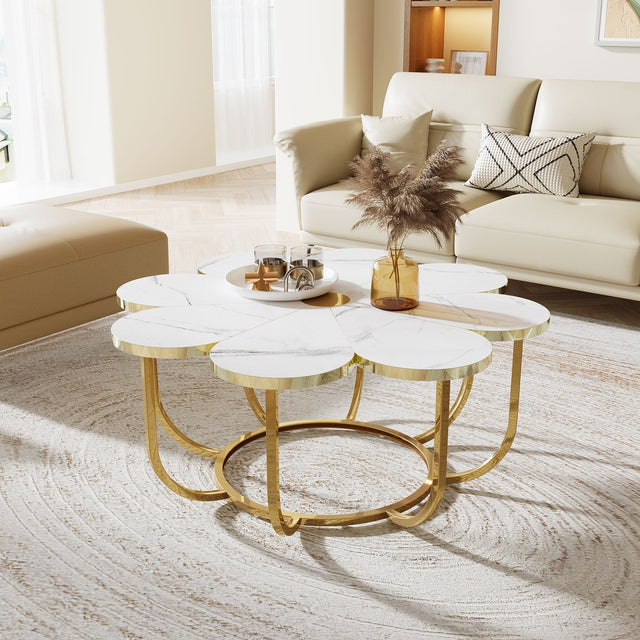 Flower-Shaped Coffee Table room setting