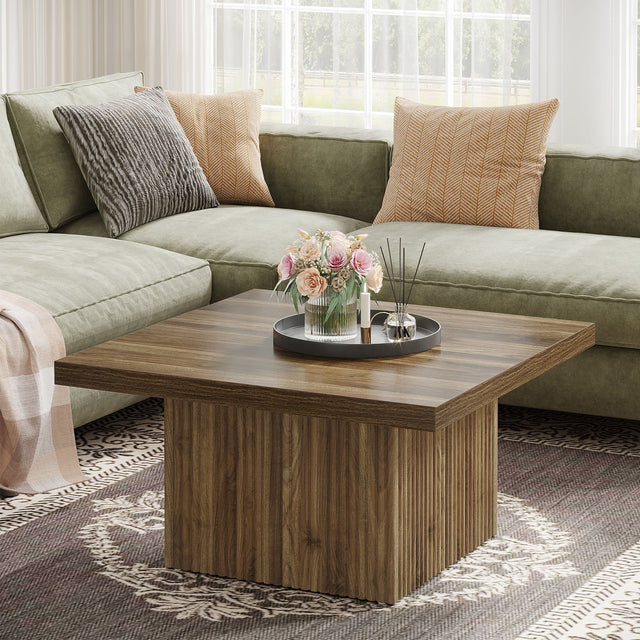 Square Coffee Table 31.5 inch base detail