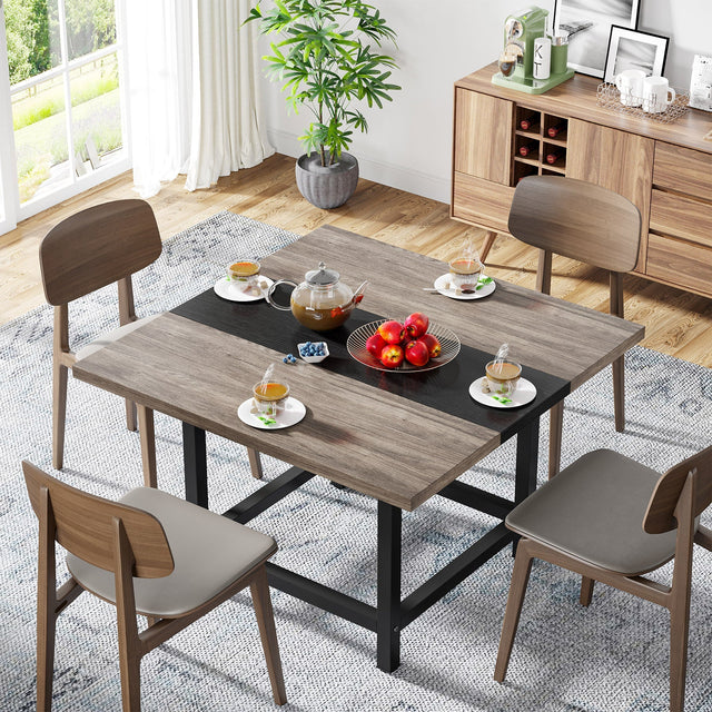 Square Dining Table, Farmhouse 39"x 39"x 29" Kitchen Table for 4
