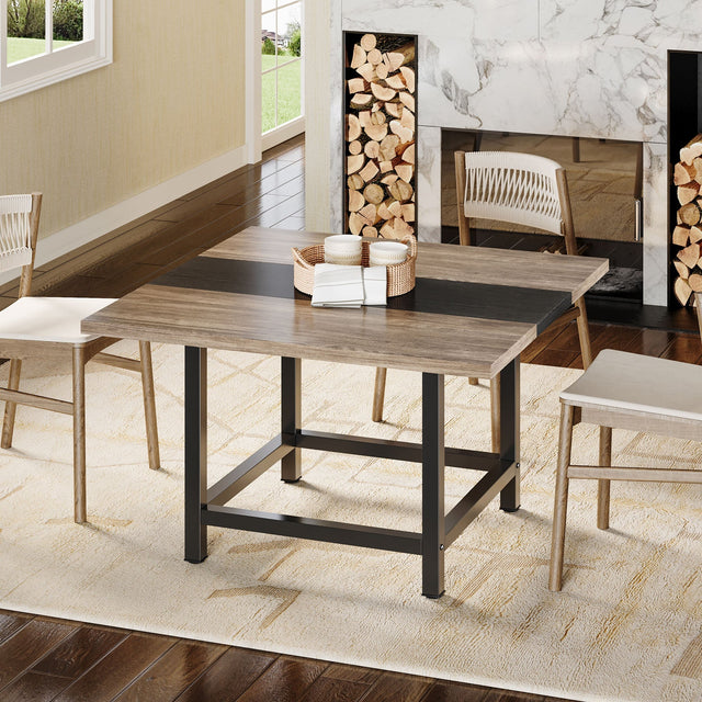 Square Dining Table, Farmhouse 39"x 39"x 29" Kitchen Table for 4