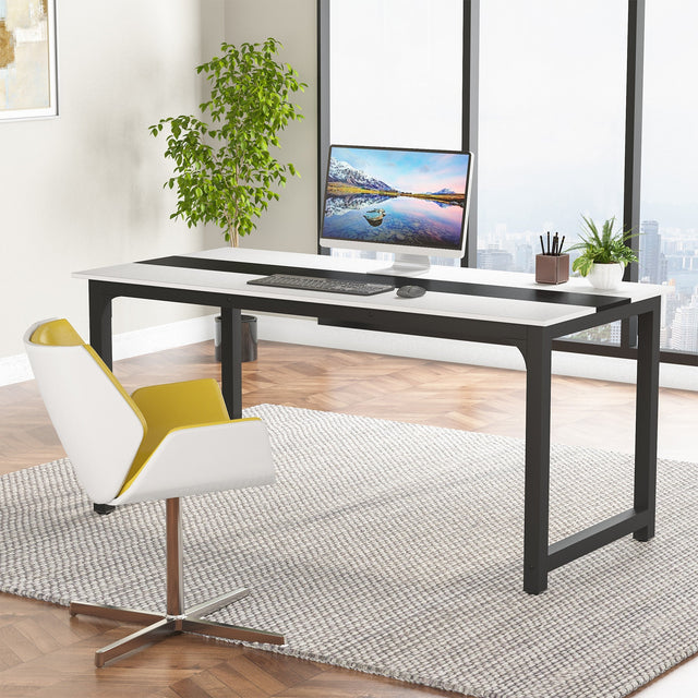 Tribesigns desk White Black color variant