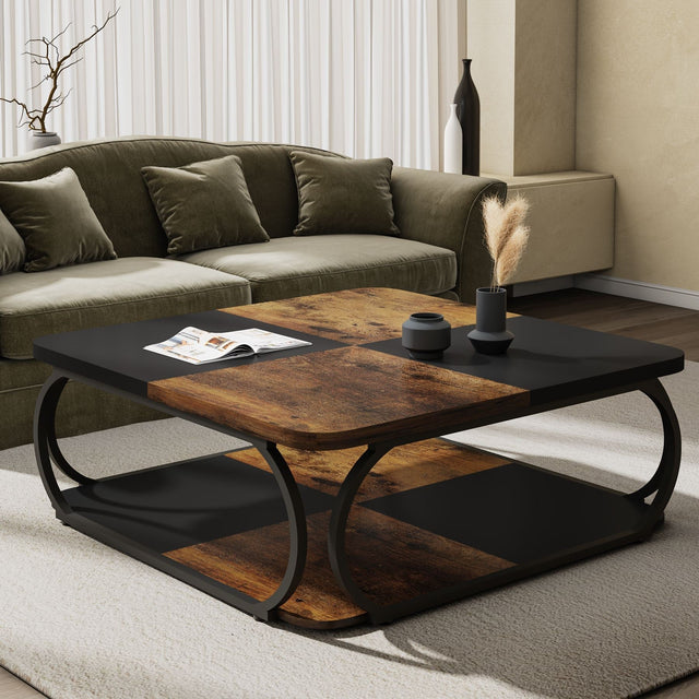 39 inch square coffee table lifestyle shot