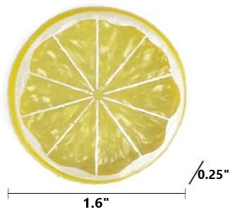 3 Small Artificial Lime Slices